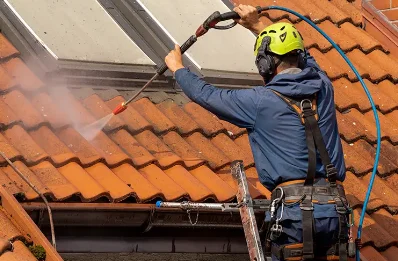 Démoussage et hydrofuge de toiture à Cumiès